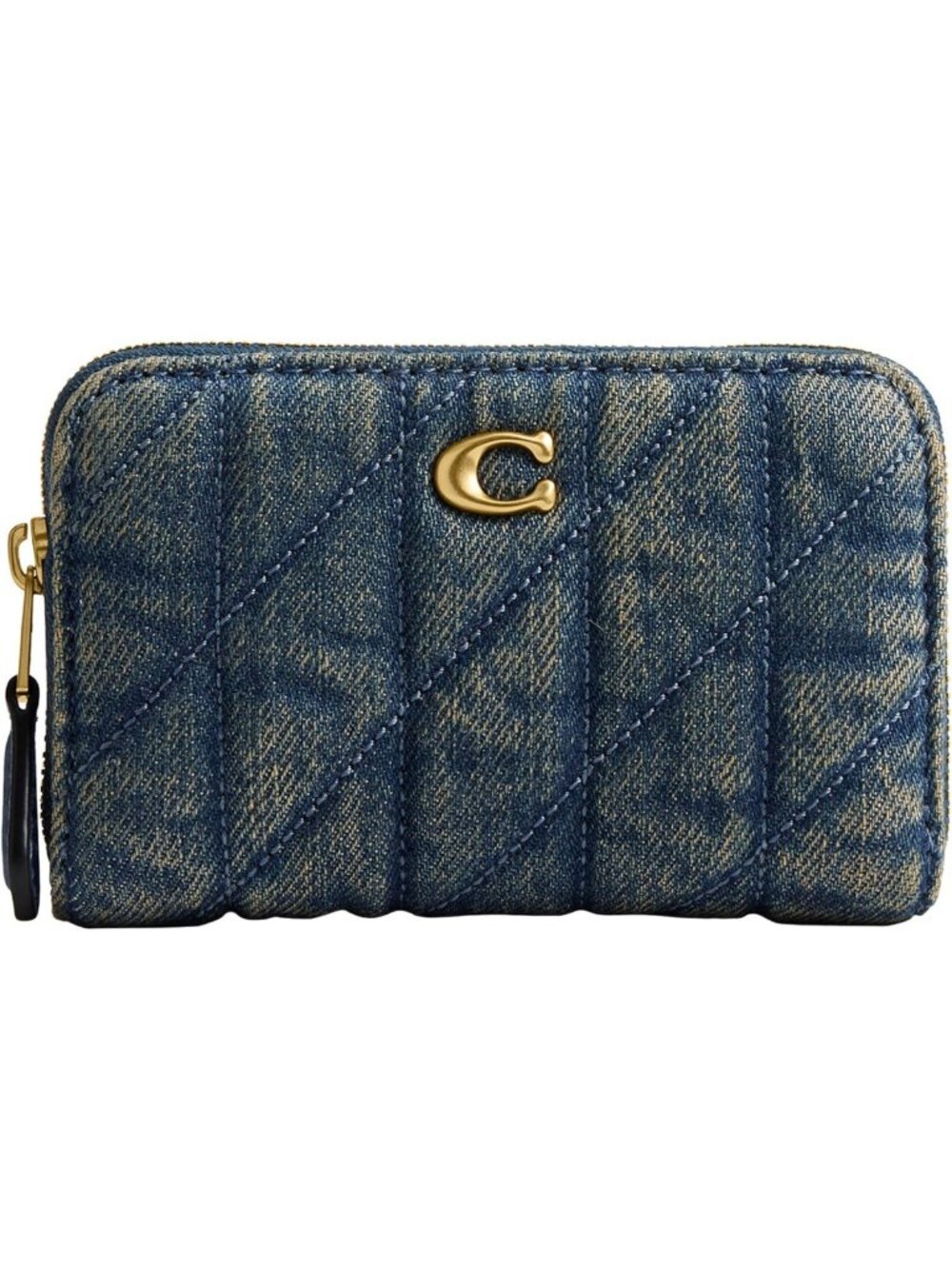 Quilted Small Zip Around Card Case - Stylish & Compact Wallet for Essentials